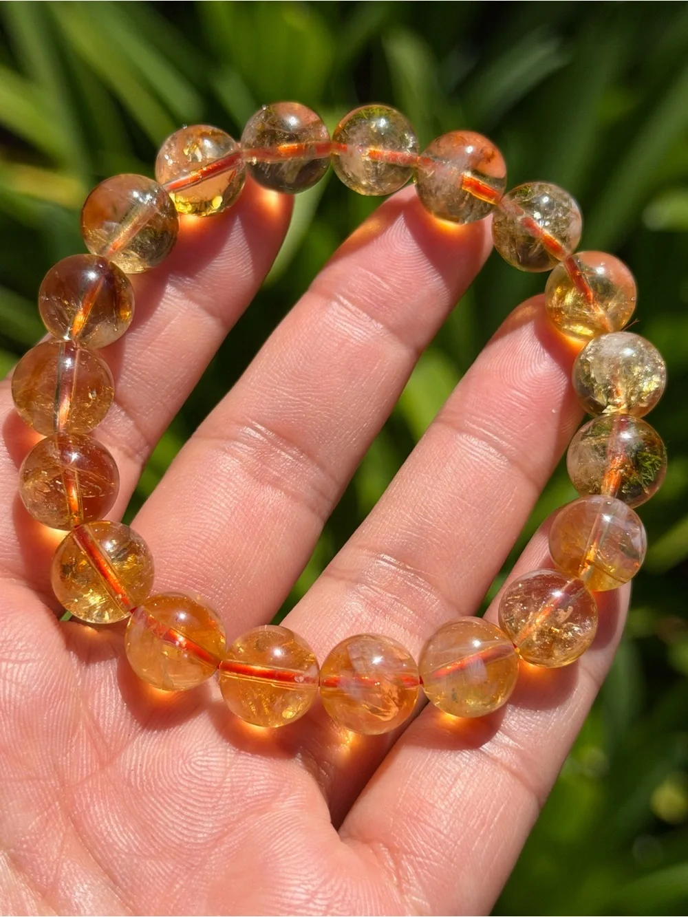 11mm Golden Citrine Stretch Bracelet 2058